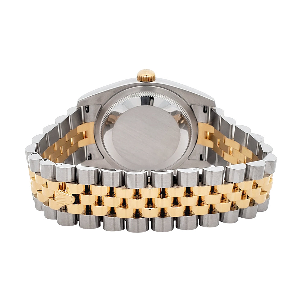 Rolex Datejust 36mm 116233 2-Tone Champagne Roman Dial Jubilee Watch Box Papers