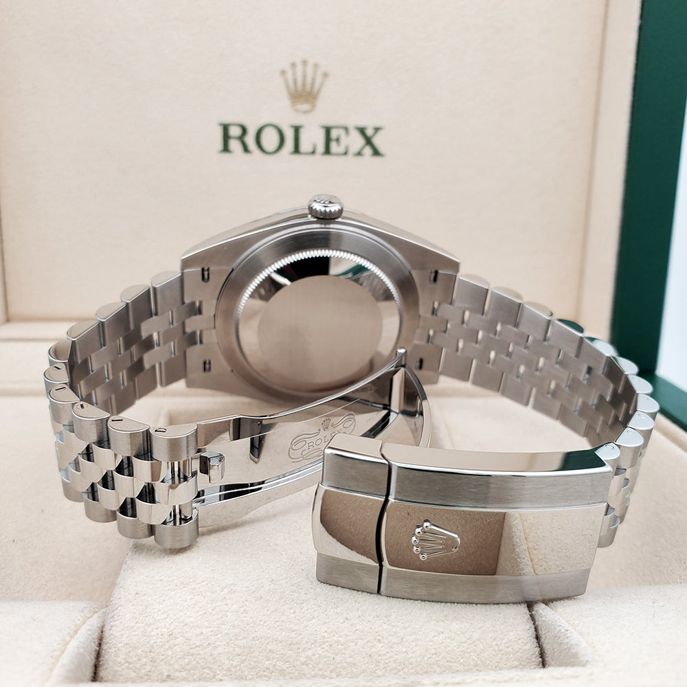 2024 Unworn Rolex Datejust 41 126300 Dark Rhodium/Gray Index Jubilee Watch Box Papers