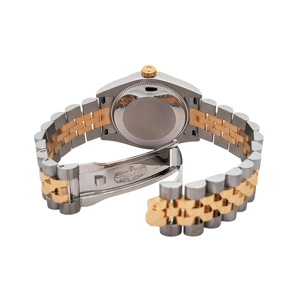 Rolex Datejust 31mm Champagne Roman 2-tone Yellow Gold/Steel Jubilee Watch 178273
