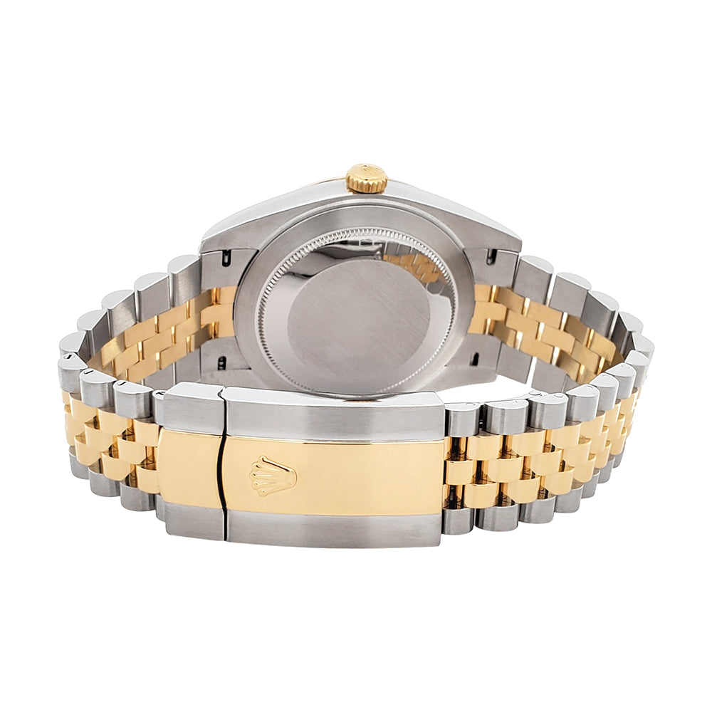 Rolex Datejust 41 126333 Silver Index 2-Tone Yellow Gold/Steel Jubilee Watch Box/Papers/Tag