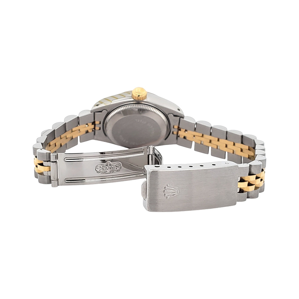 Rolex Datejust Silver Index 2-Tone Yellow Gold/Steel Jubilee 26mm Watch 69173