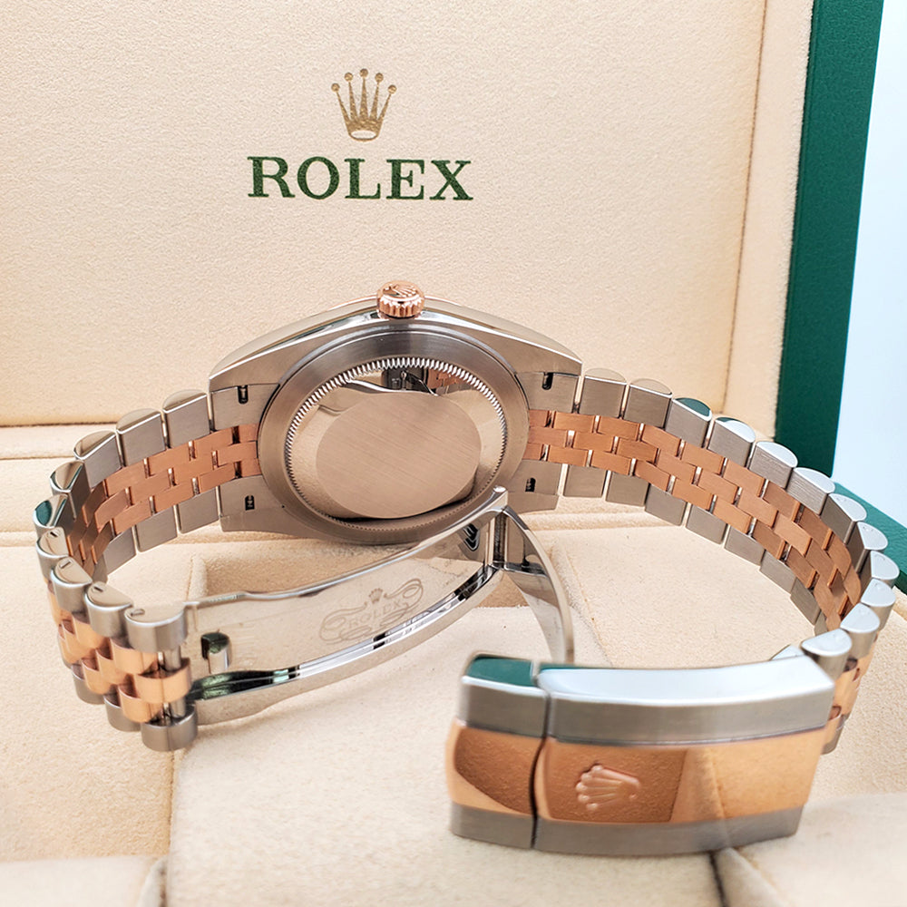 Rolex Datejust 41 126331 Factory Diamond Dial 2-tone Rose Gold/Steel Jubilee Watch Box Papers