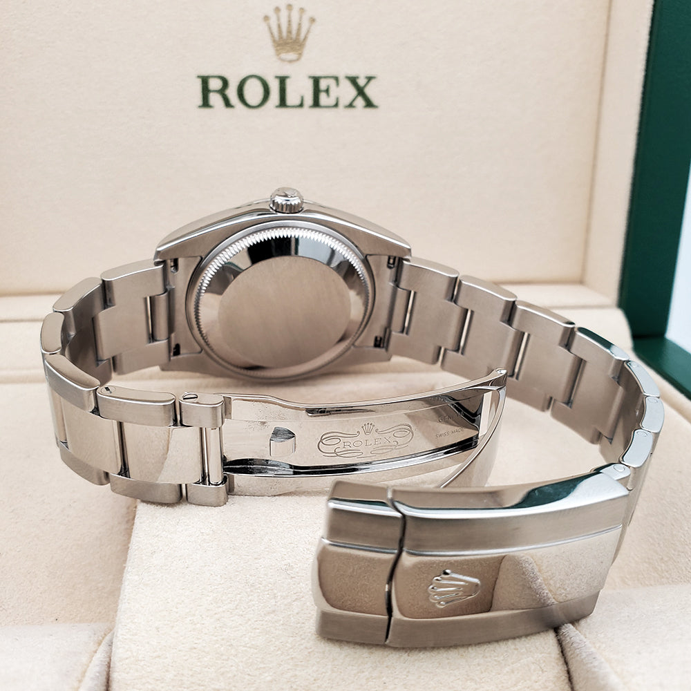 Rolex Oyster Perpetual Date 34mm 115200 White Steel Oyster Watch