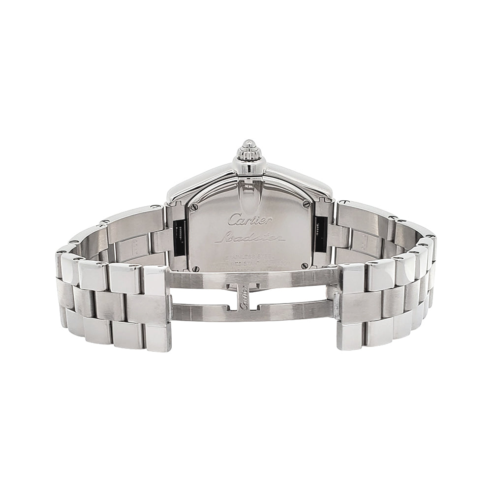 Cartier Roadster 30mm Roman Dial Steel Ladies Watch W62016V3 2675