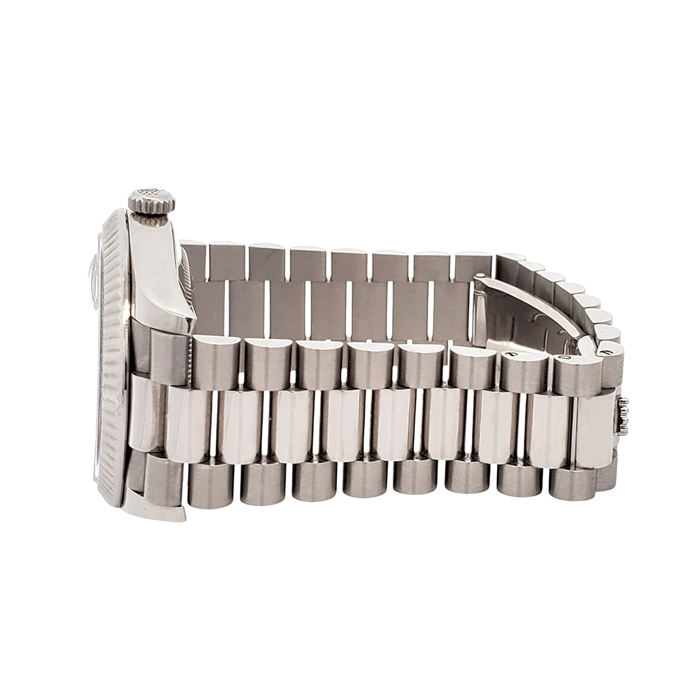 Rolex Day-Date 40 President 228239 Olive Green Roman Dial White Gold Watch Box/Papers/Tag