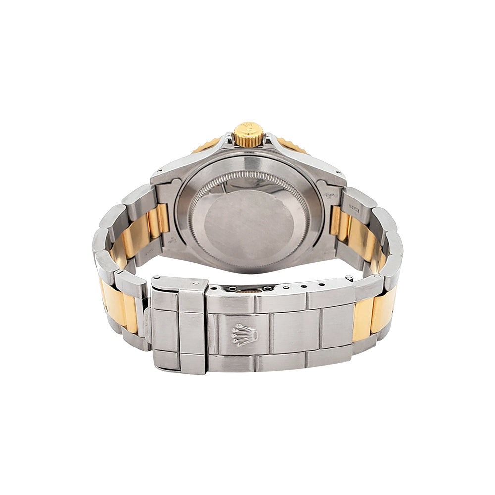 1990 Rolex Submariner Date 40mm Blue Dial/Bezel 2-Tone Yellow Gold/Steel Watch 16613 Papers
