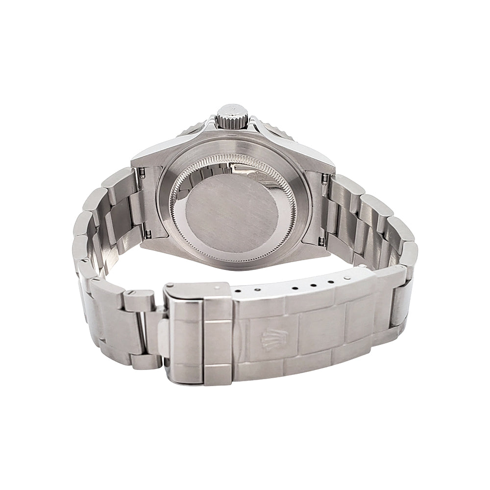 2009 Rolex Submariner "Kermit" Date Engraved Rehaut Black Green Steel 16610LV Box/Papers/Tag