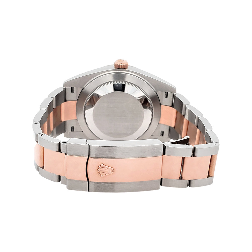 2021 Rolex Datejust 41 Wimbledon Slate Dial 126331 2-Tone Rose Gold/Steel Oyster Watch Box Papers