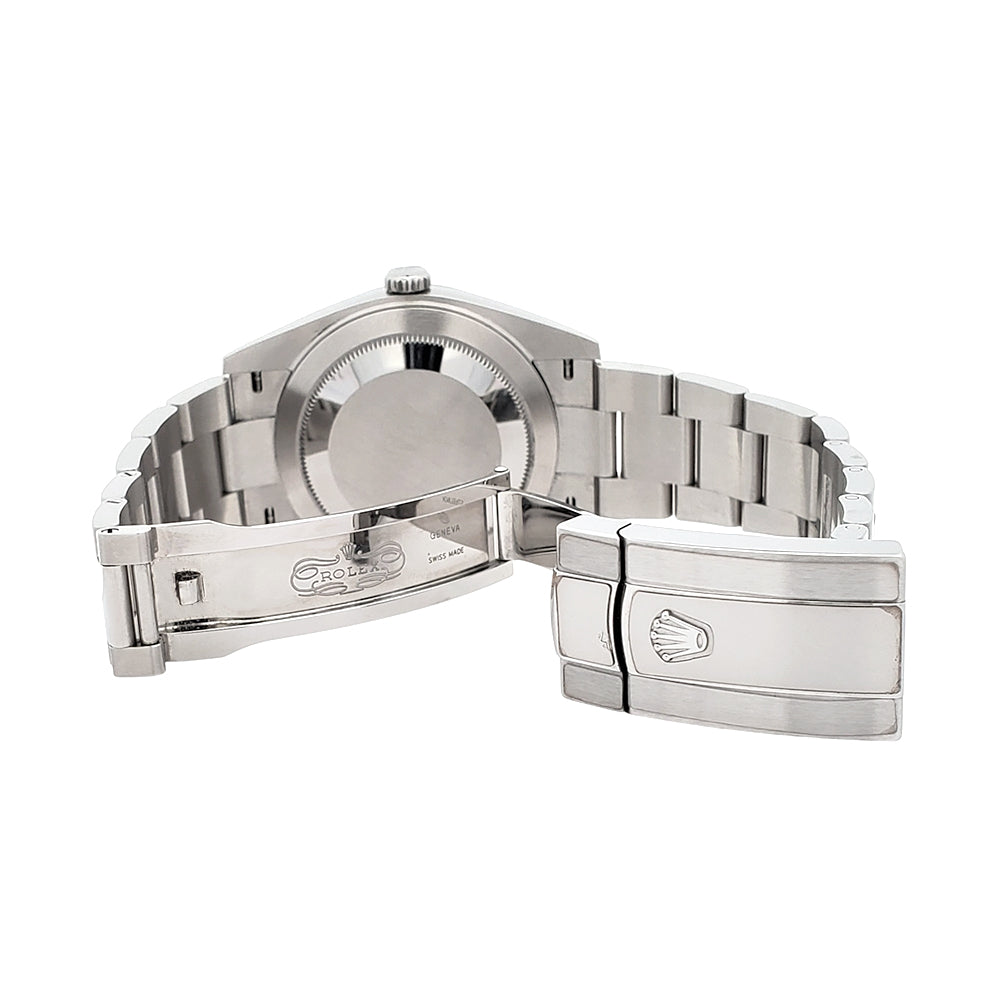 2024 Rolex Datejust 41 Blue Roman White Gold Fluted Bezel Watch 126334 Box/Papers/Tag