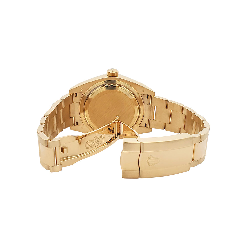 Rolex Sky-Dweller Yellow Gold 326938 Silver Sunray Roman Dial 42mm Oyster Watch