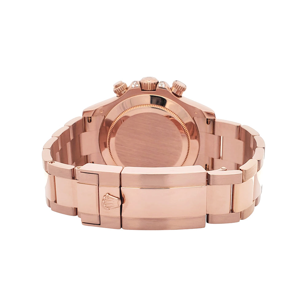 Rolex Cosmograph Daytona 8.5ct VS Princess Diamond Bezel/Lugs Rose Gold 40mm Watch 116505