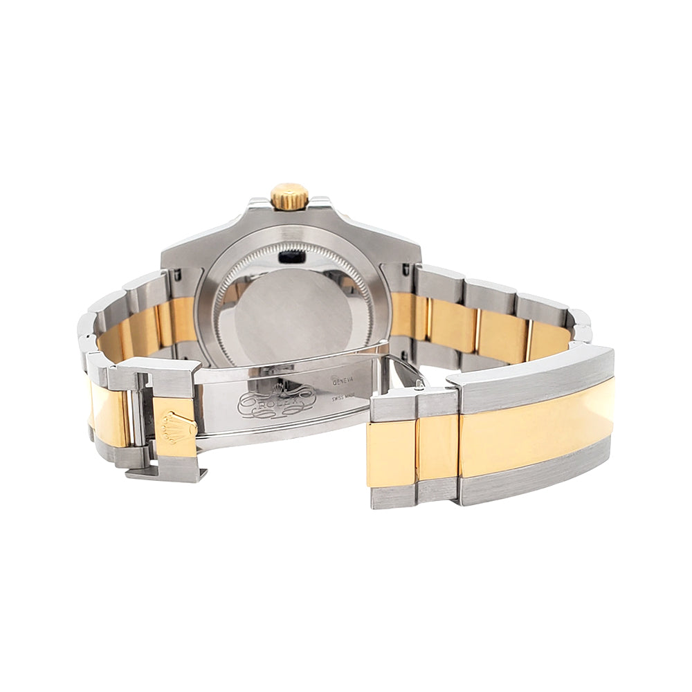 Rolex Date 34mm 2-Tone Yellow Gold/Steel Champagne Dial Oyster 15223 Watch Box Papers