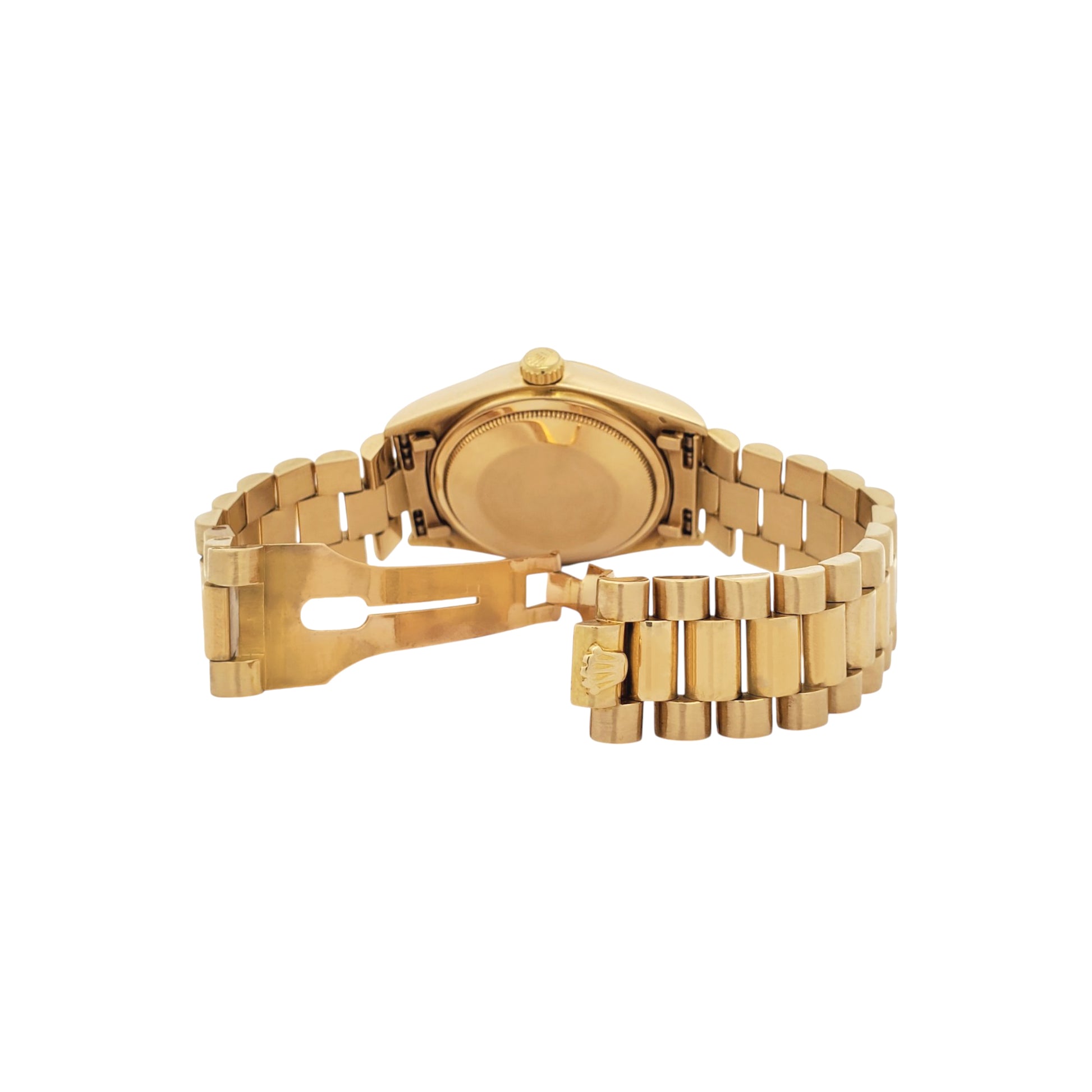 Rolex President Day-Date 36mm Silver Index Dial Yellow Gold 18038 Watch Box Papers