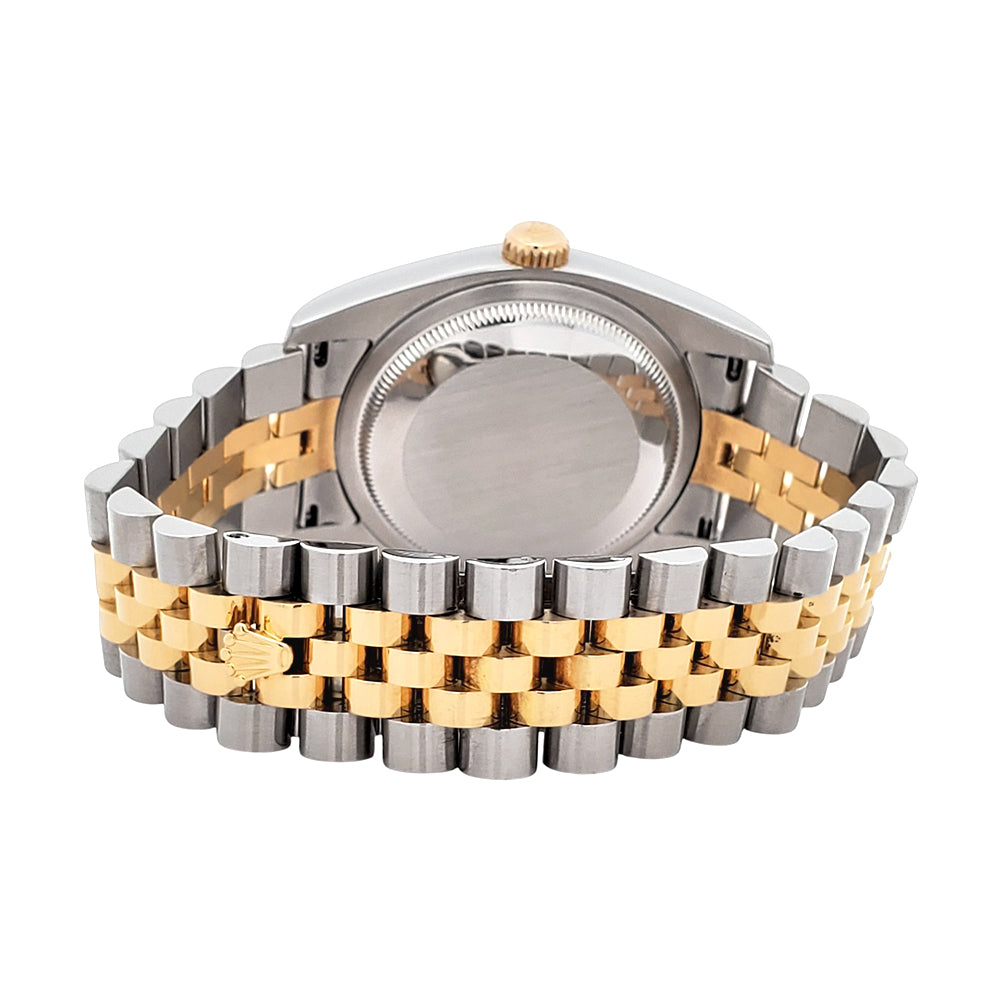 Rolex Datejust 36mm 2-Tone Yellow Gold/Steel Champagne Index Watch 116233 Box/Papers/Tag