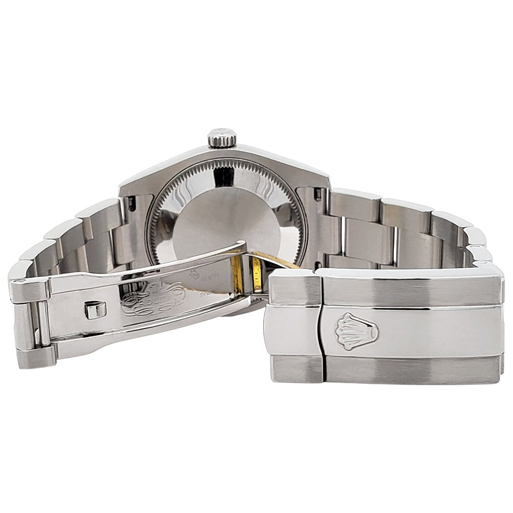 Rolex Datejust 31mm Silver Concentric Dial Steel Watch 178240 Box Papers