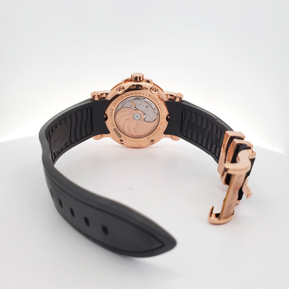 Breguet Marine Rose Gold Big Date 39mm Watch 5817BR/Z2/5V8 With Booklet