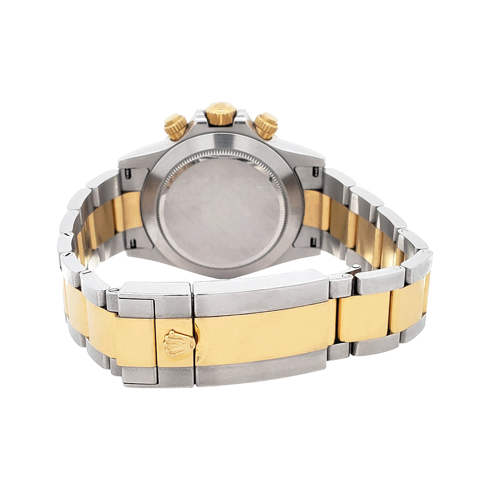 2022 Rolex Cosmograph Daytona 40mm Black Dial 2-Tone Yellow Gold/Steel Watch 116503 Box Papers