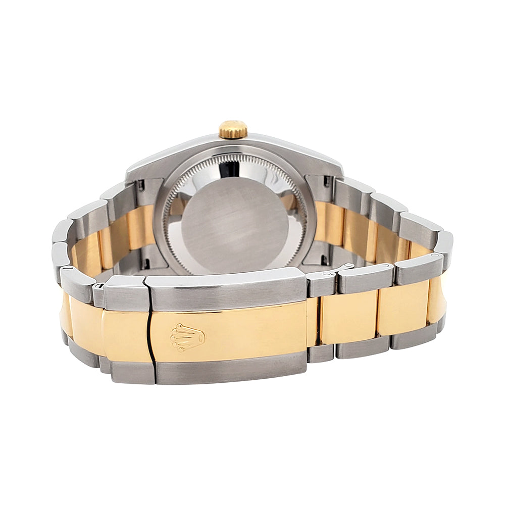 Rolex Datejust 36mm Slate Roman 2-Tone Yellow Gold/Steel Oyster Watch 116233 Box/Papers/Tag