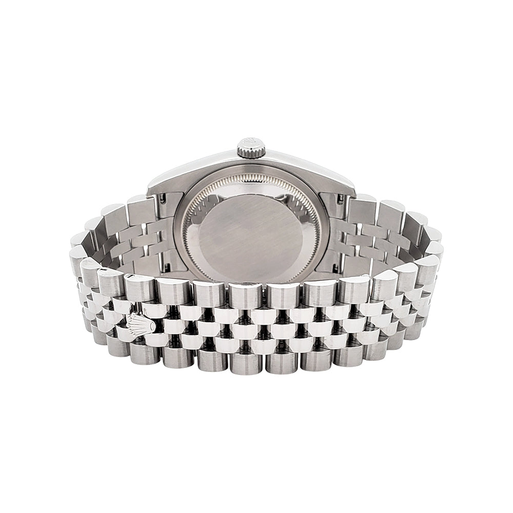 Rolex Datejust 36mm Gray Roman Dial Steel Jubilee Watch 116200 Box Papers