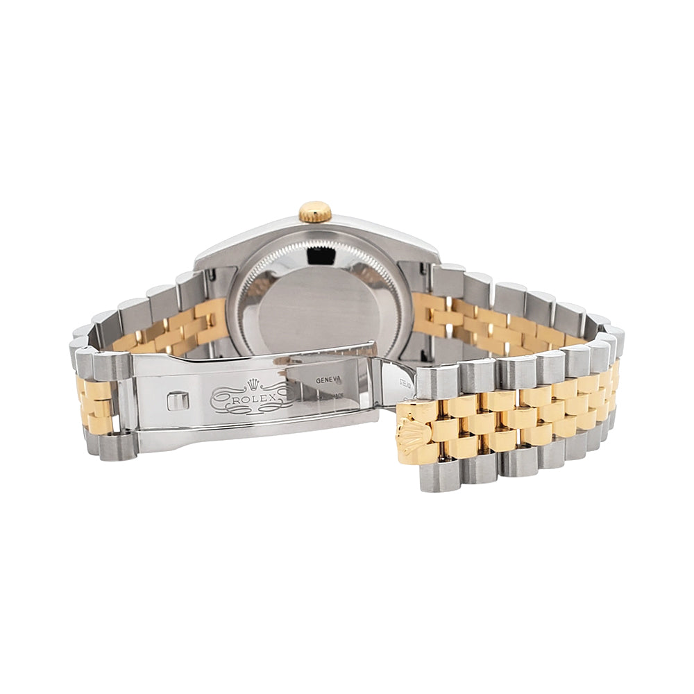 Rolex Datejust 36mm 2-Tone Yellow Gold/Steel Champagne Index Dial Watch 116233