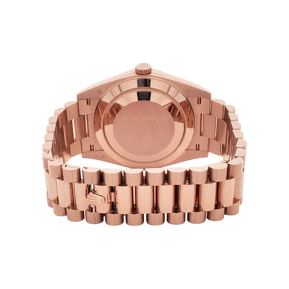 2021 Rolex President Day-Date Rose Gold Chocolate Motif Dial 228235 40mm Watch Box/Papers/Tag