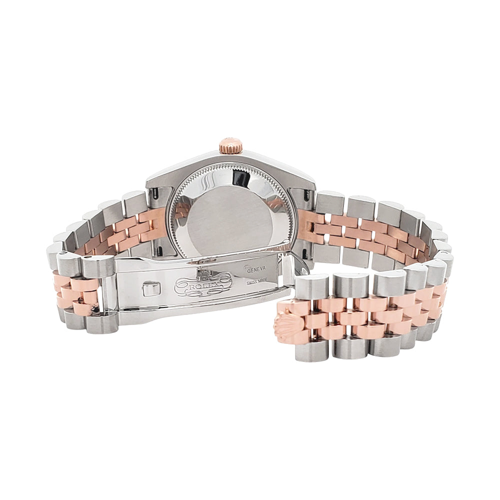 Rolex Datejust 31mm 2-tone Rose Gold/Steel 178271 Fluted Bezel Jubilee Watch Box Papers