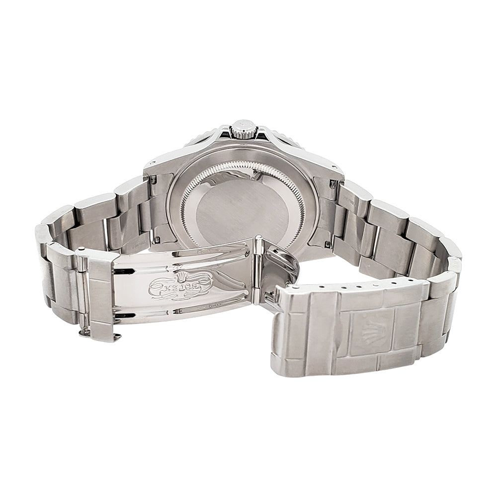 Rolex GMT-Master II 40mm Black Bezel Steel Watch 16710 Papers