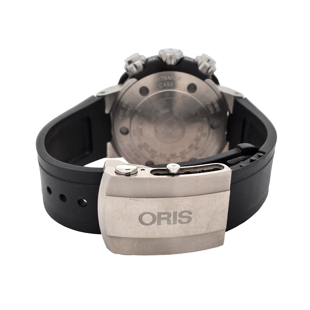 Oris ProDiver Chronograph 1000M 51mm Titanium/Rubber/Ceramic Watch Full Set 2018