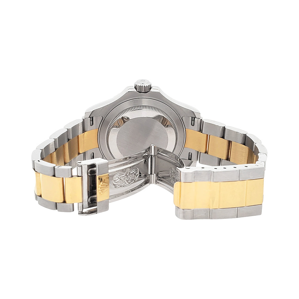 2009 Rolex Yacht-Master 40mm Champagne Dial Yellow Gold/Steel 16623 Watch Box Papers