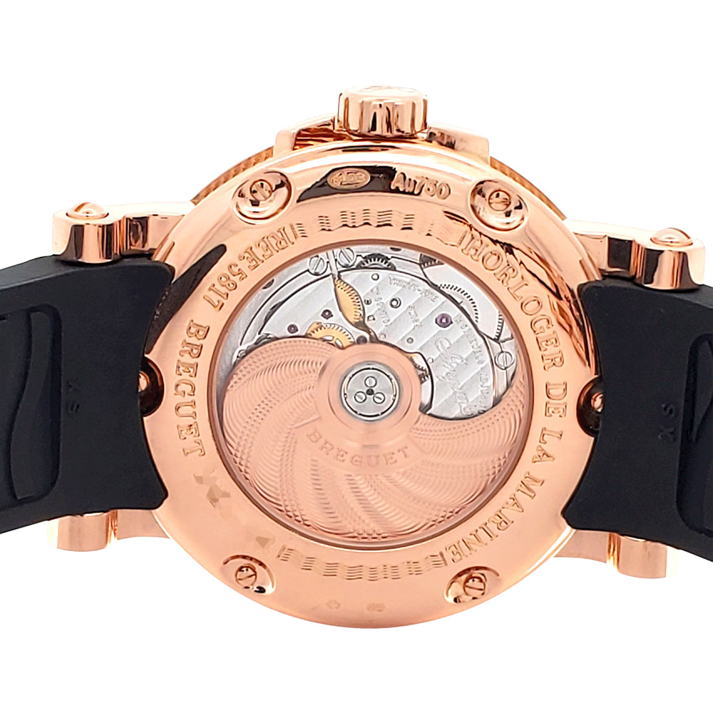 Mint Breguet Marine Rose Gold Big Date 39mm Watch 5817BR/Z2/5V8 with Appraisal