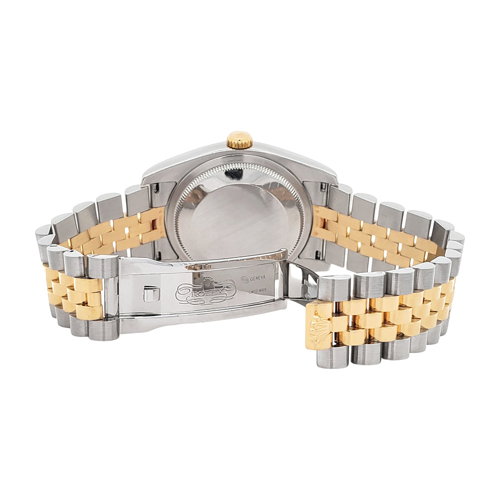 Rolex Datejust Factory Champagne Diamond Dial 2-tone Yellow Gold/Steel Jubilee 36mm Watch 116233