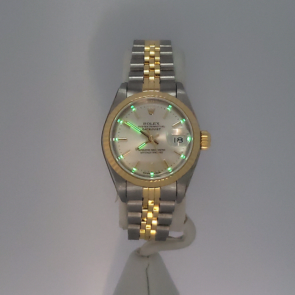 Rolex Datejust 26mm 69173 Silver Index Two-Tone Jubilee Watch