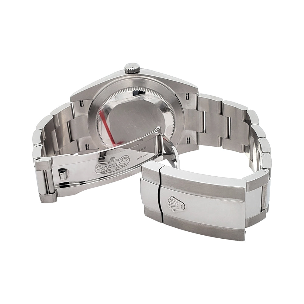 Rolex Datejust 41 126300 Green Index Dial Steel Oyster Watch Box/Apr