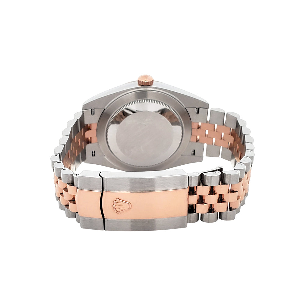 2021 Rolex Datejust 41 Wimbledon Slate Dial 126331 2-tone Rose Gold/Steel Jubilee Watch Box Papers