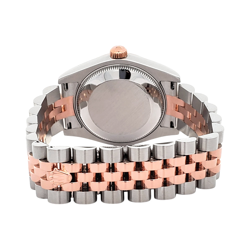 Rolex Datejust Factory Jubilee Diamond Dial 2-Tone Rose Gold/Steel 31mm Jubilee Watch 178271 Box Papers