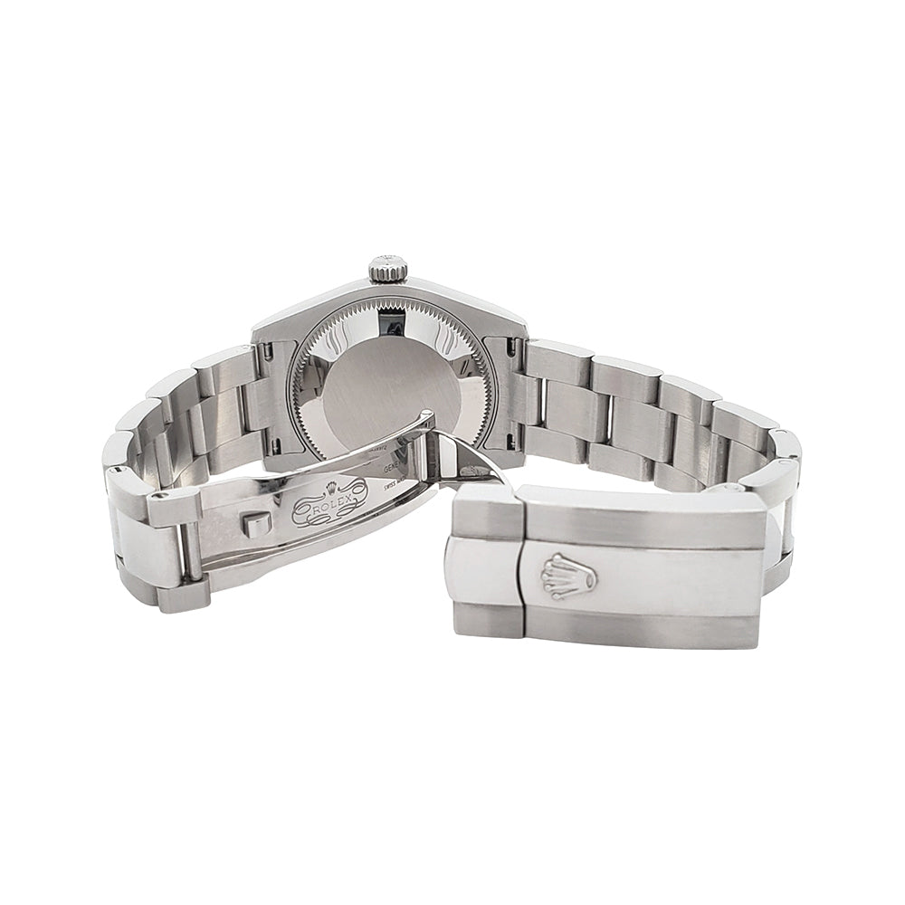 Rolex Datejust 31mm White Roman Dial Steel Oyster Watch 178240 Box Papers