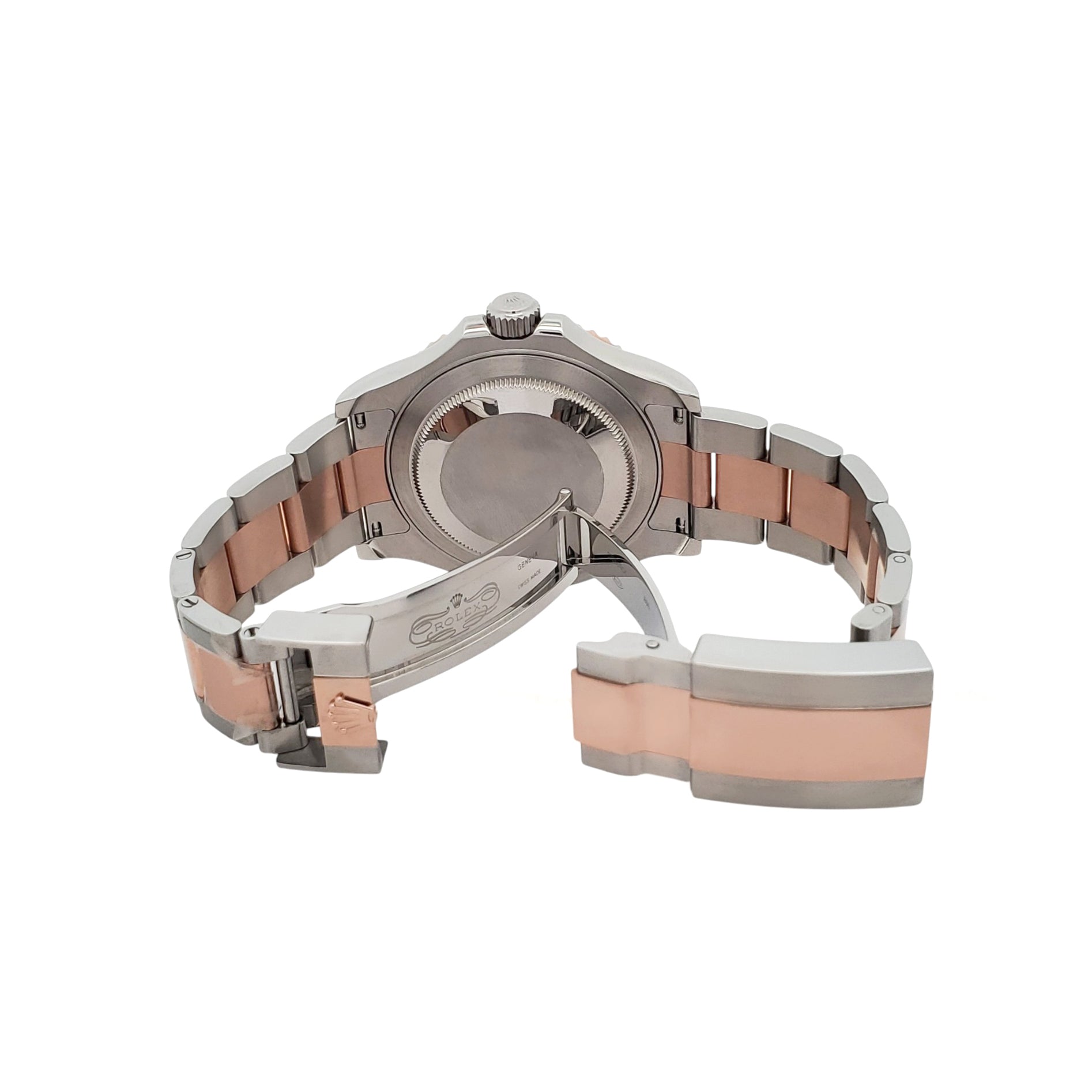 Mint Rolex Yacht-Master 40mm Chocolate Dial 2-Tone Rose Gold/Steel Watch 116621 Box Service Papers