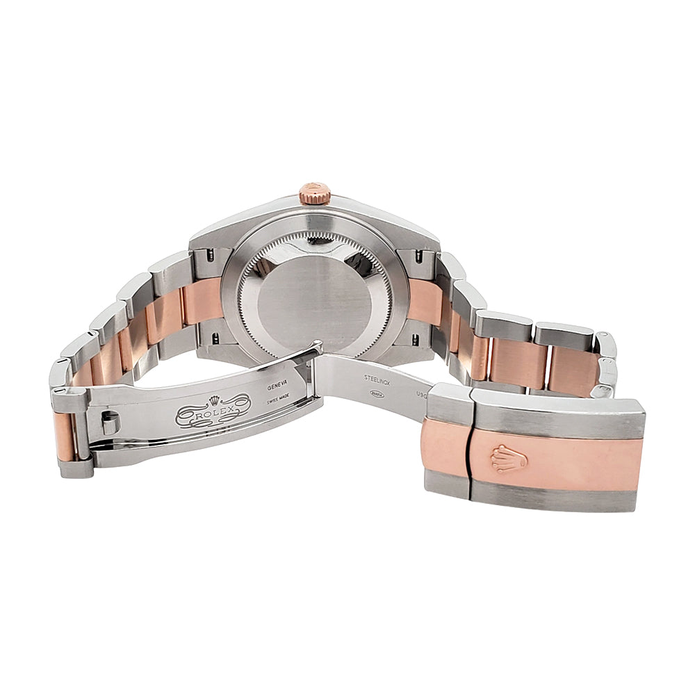 2021 Rolex Datejust 41 Wimbledon Slate Dial 126331 2-Tone Rose Gold/Steel Oyster Watch Box Papers