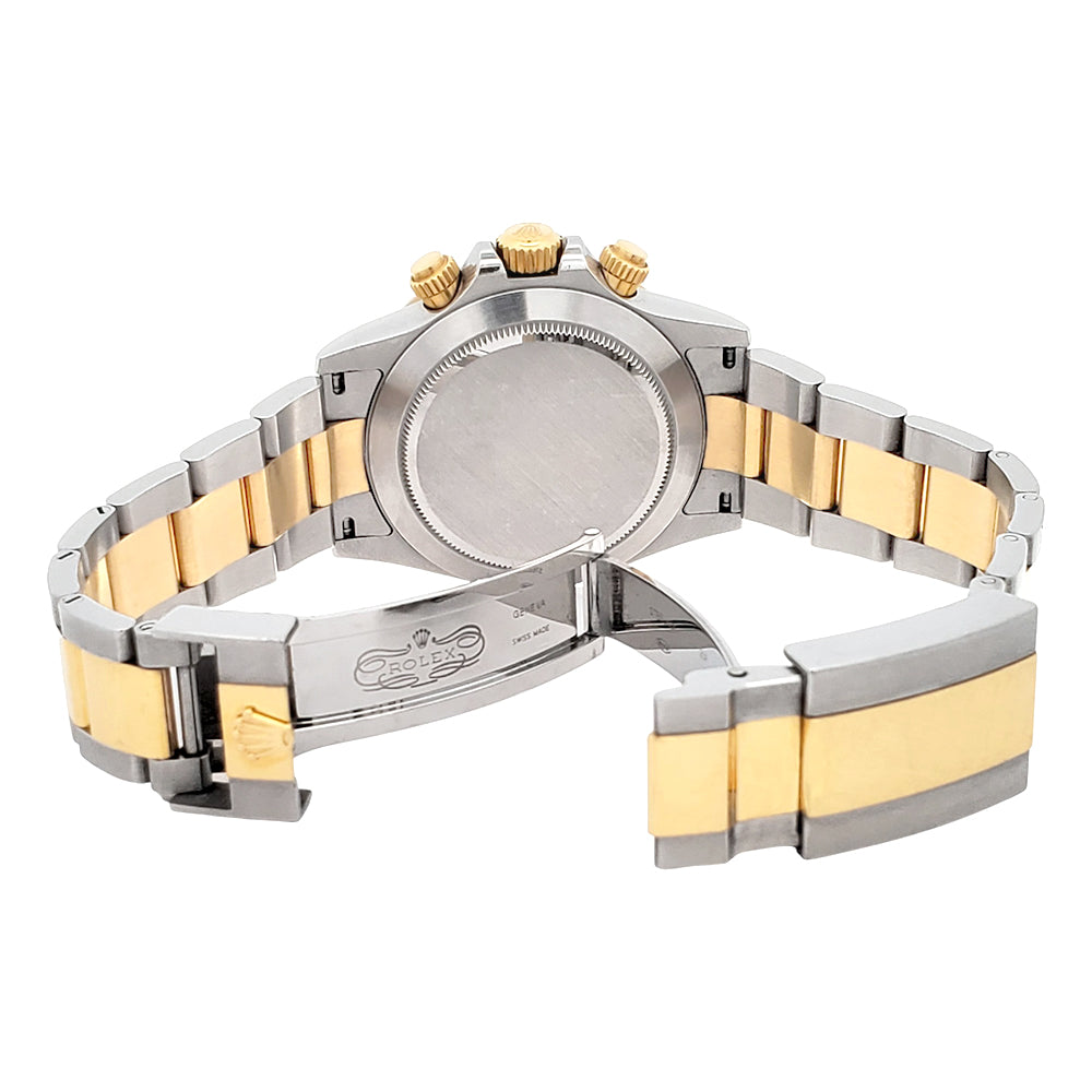 2022 Rolex Cosmograph Daytona 40mm Black Dial 2-Tone Yellow Gold/Steel Watch 116503 Box Papers