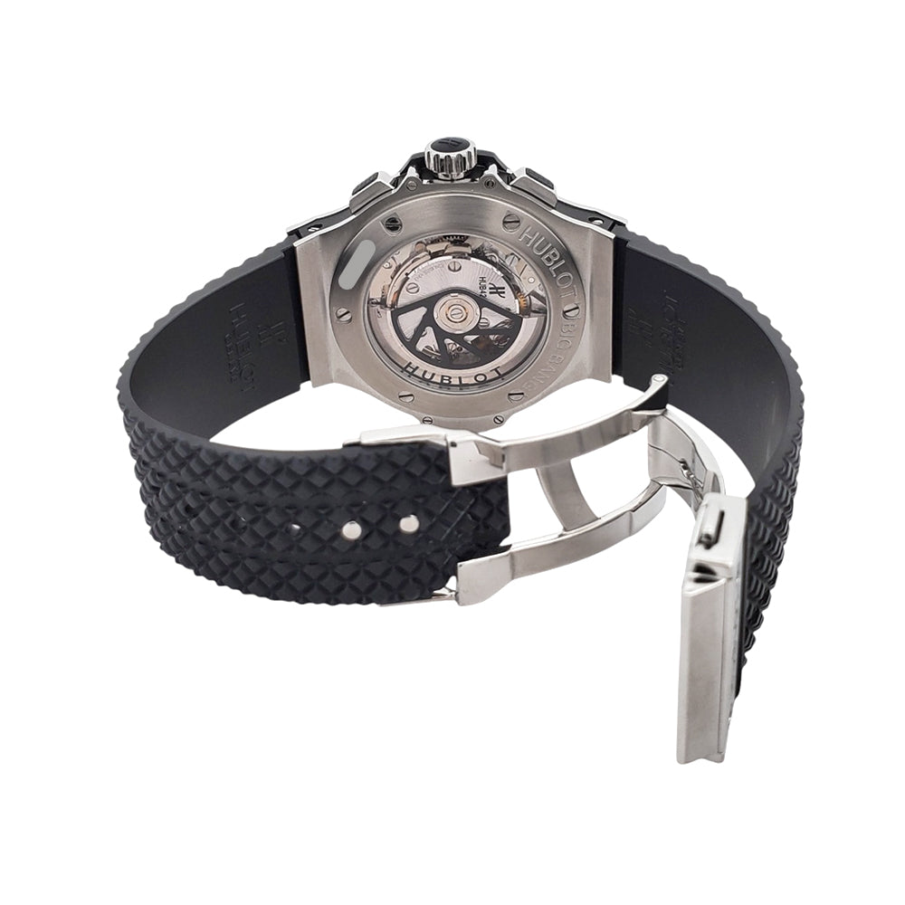 Hublot Big Bang Factory Diamond Chronograph 44mm Steel Watch 301.SX.130.RX.114 Box Papers