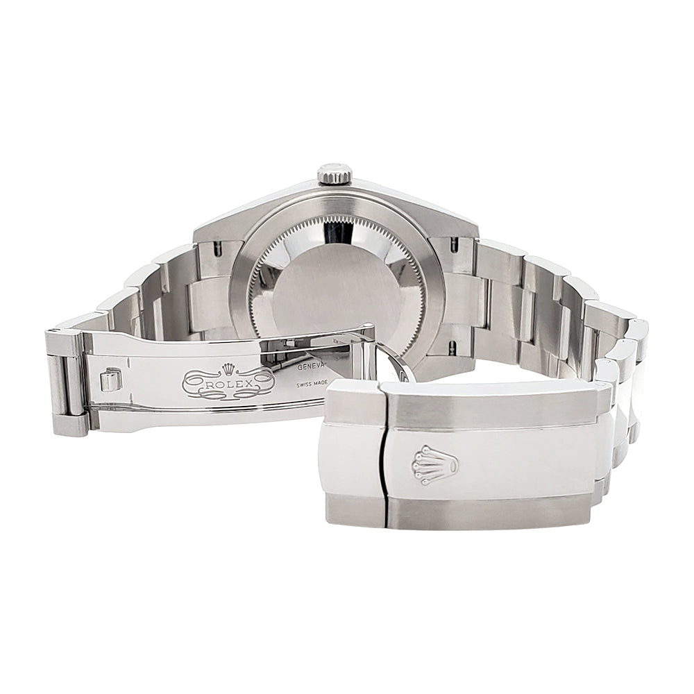 2019 Rolex Datejust 41mm Black Index Dial Steel Oyster Watch 126300 Box/Papers/Tag