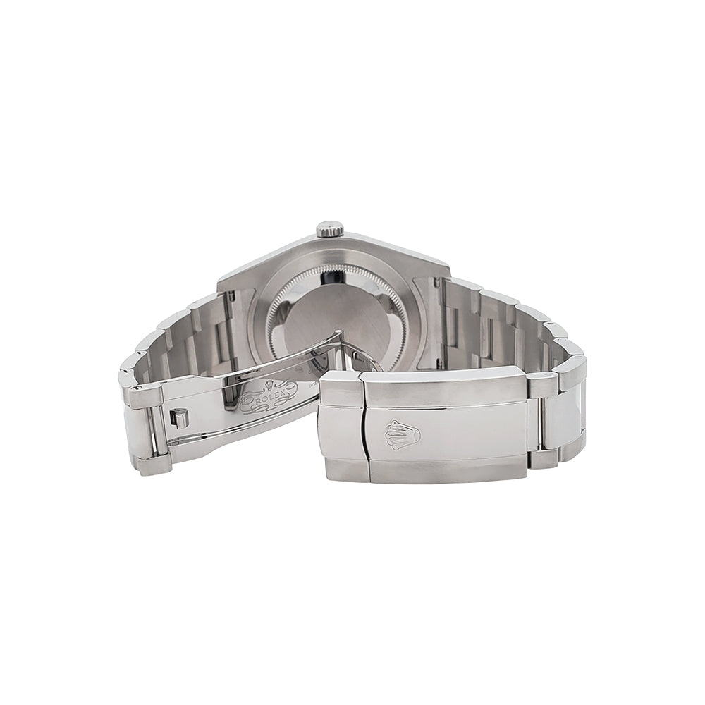 2015 Rolex Datejust II 41mm 116300 Black Index Dial Steel Oyster Watch Box Papers