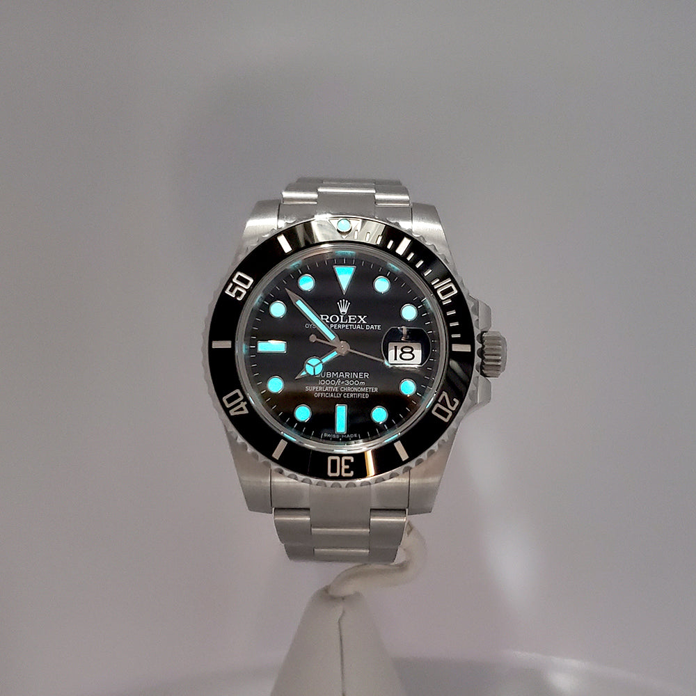 Rolex Submariner Date 40mm Black Dial Steel Watch 116610LN Box Papers