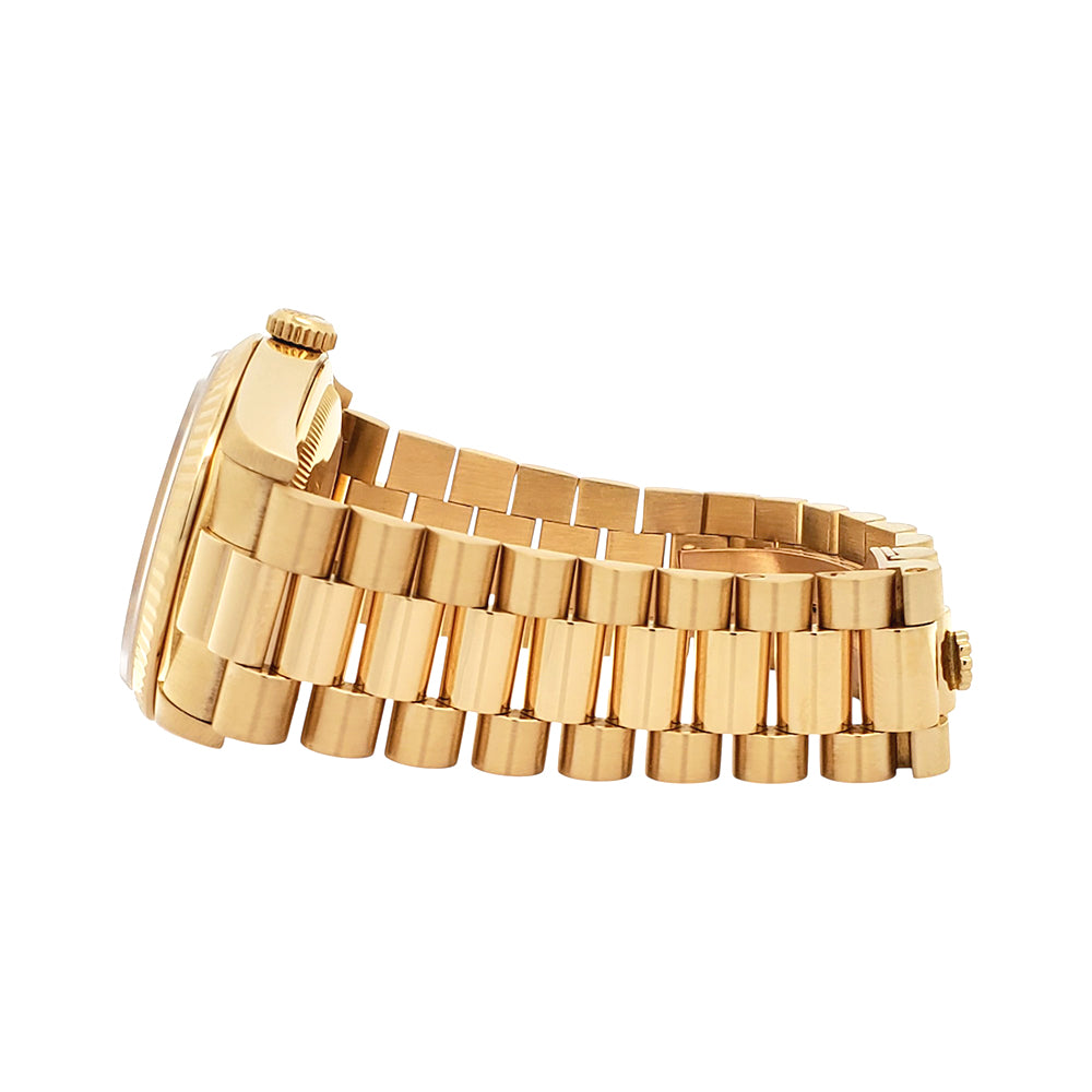 1991 Rolex President Day-Date 36mm Factory Diamond Dial Double-Quick Yellow Gold Watch 18238