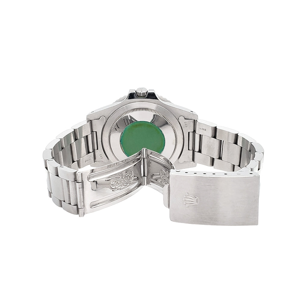 Unpolished 1985 Rolex GMT Master Pepsi Bezel Vintage Spider Dial Steel Oyster 40mm 16750 Watch Box Papers