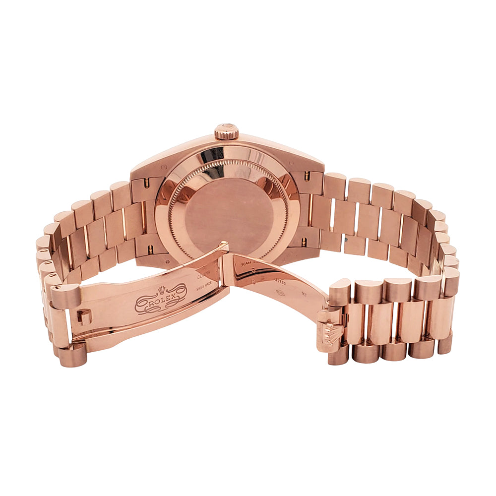 2024 Rolex President Day-Date Rose Gold Chocolate Roman Dial  228235 40mm Watch Box/Papers/Tag