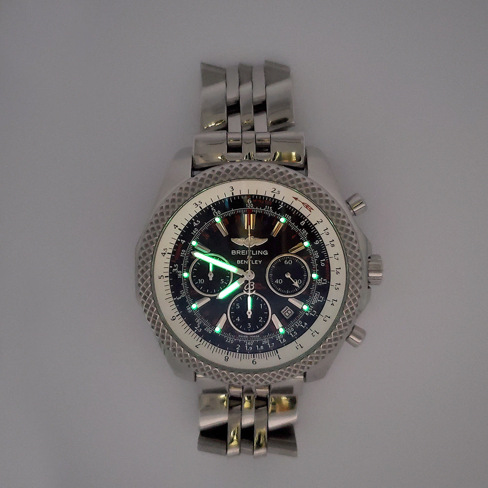 Breitling Bentley Motors Special Edition Steel Mens 49mm Watch A25364