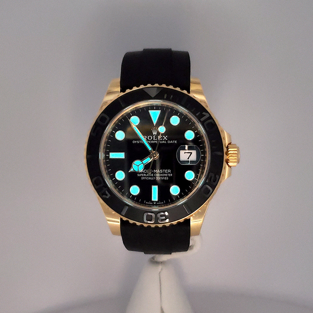 2024 Rolex Yacht-Master 42mm 226658 Oysterflex Strap Yellow Gold Watch Box/Papers/Tag