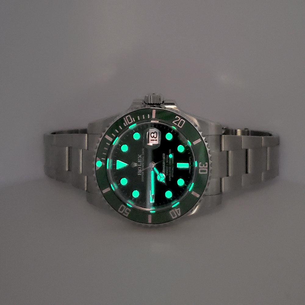 2016 Rolex Submariner "Hulk" Green 40mm Steel Watch 116610LV Box Papers