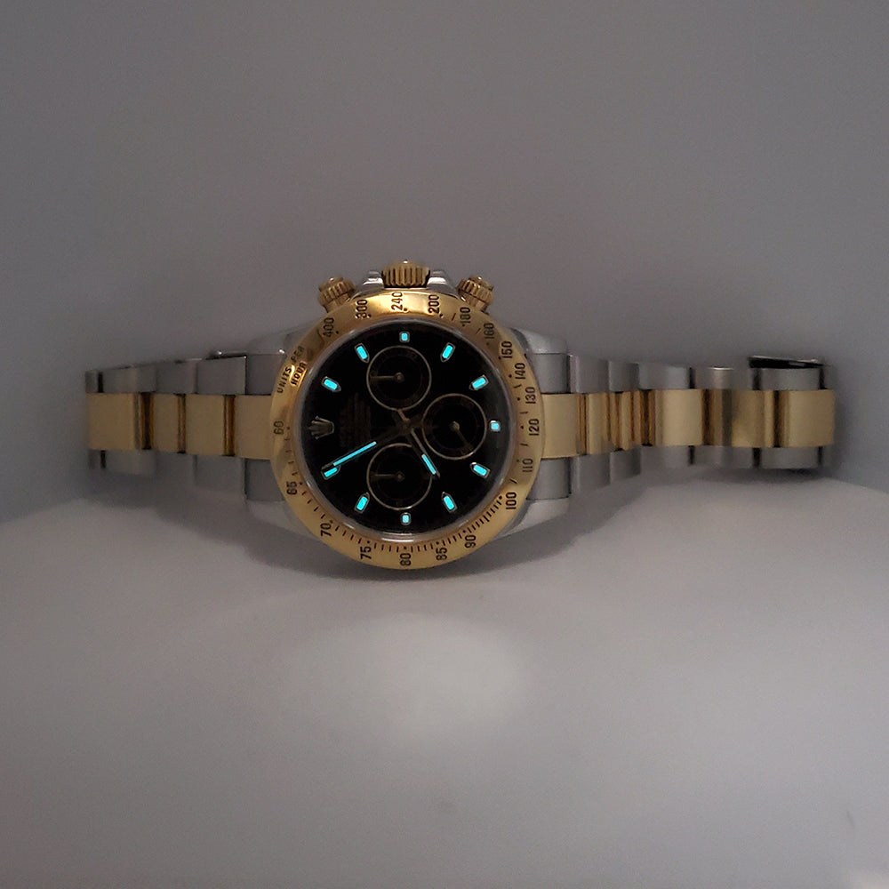 DK公式アカウント2 Rolex Daytona 116523 Black Dial Two-Tone 40mm | Box & Papers